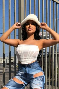 Honeybum Sale Shoes & Accessories Cici Faux Fur Bucket Hat