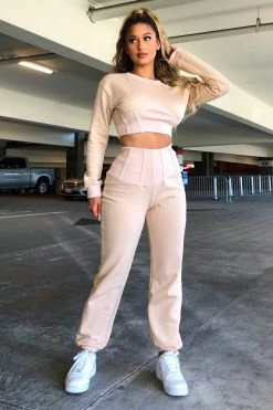 Honeybum Life Is Good Corset Sweat Set SALE