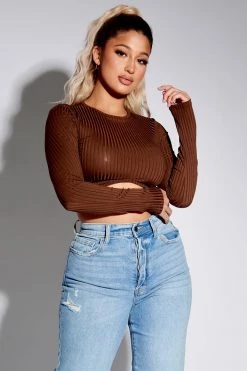 Honeybum City Chic Ribbed Top Sale Tops