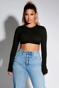 Honeybum City Chic Ribbed Top