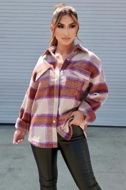 Honeybum On The Road Flannel Top Clothing