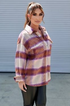 Honeybum On The Road Flannel Top Clothing
