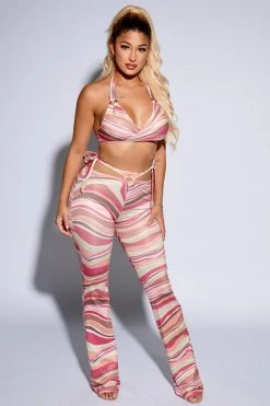 Honeybum It's A Mood Striped Set SALE