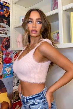 Honeybum Fantasy Furry Tie Top