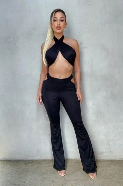 Honeybum Whats Next Cut Out Pants New Arrivals