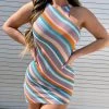 Honeybum Sale Dresses Drop A Location Striped Dress