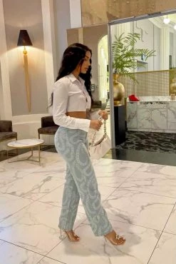 Honeybum Main Chain Straight Leg Jean