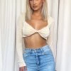 Honeybum Sale Tops Get My Way Long Sleeve Crop Top