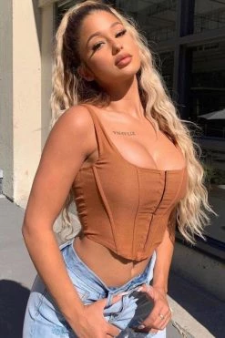 Honeybum Corset It Off Top New Arrivals