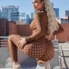 Honeybum Holes In The Story Long Sleeve Jumpsuit Clothing