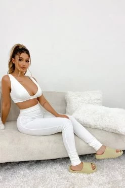 Honeybum Show Some Skin Ribbed Legging Set