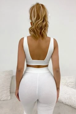 Honeybum Show Some Skin Ribbed Legging Set